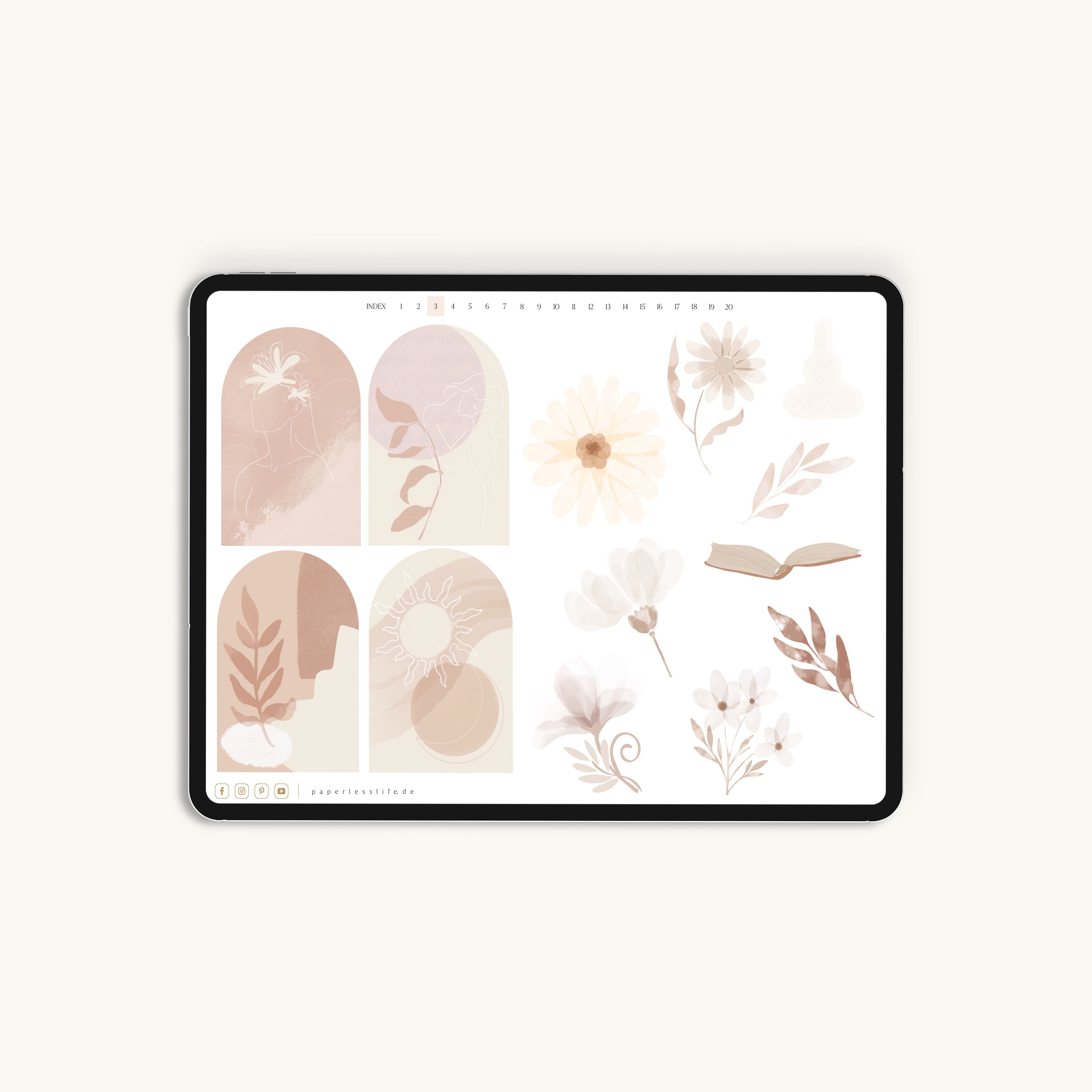 700+ Digitale Sticker | Blush