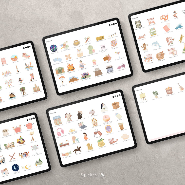 120+ Bucket-List-Sticker | Für Ziele, die Spaß machen