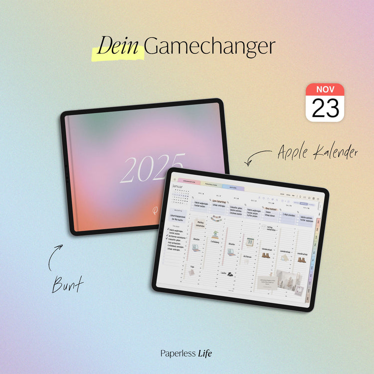 Digitaler Planer 2025 | Der Gamechanger (Testversion für das restliche Jahr)