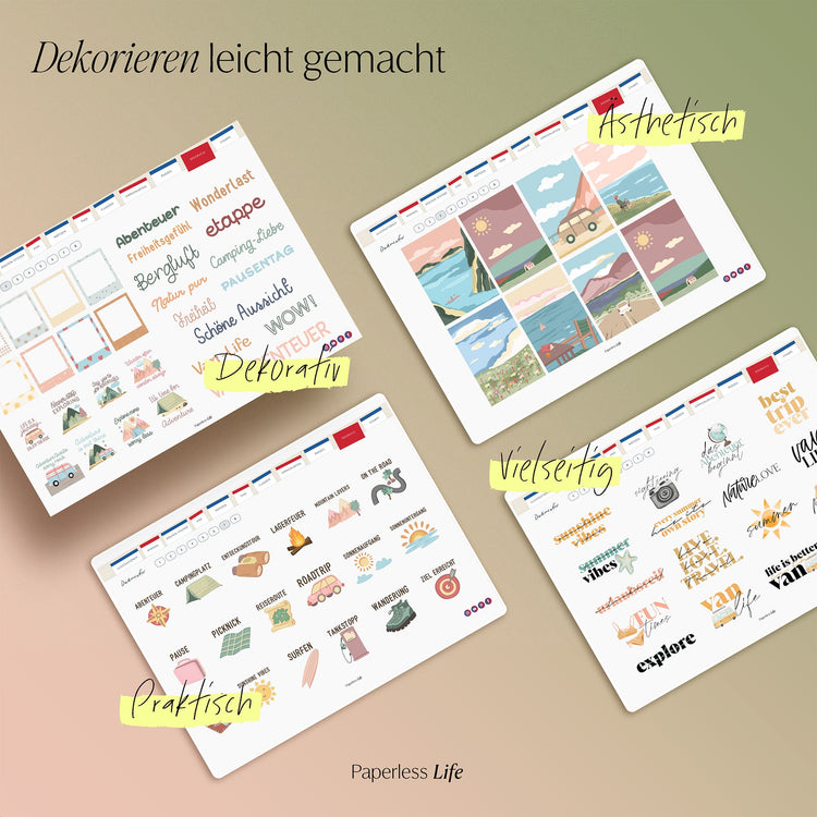 Sticker Camping | Aus dem Campingtagebuch "Camplog"