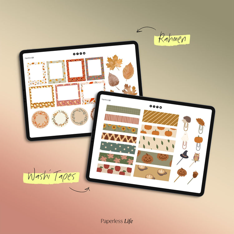 200+ Digitale Sticker | Herbst Vibes