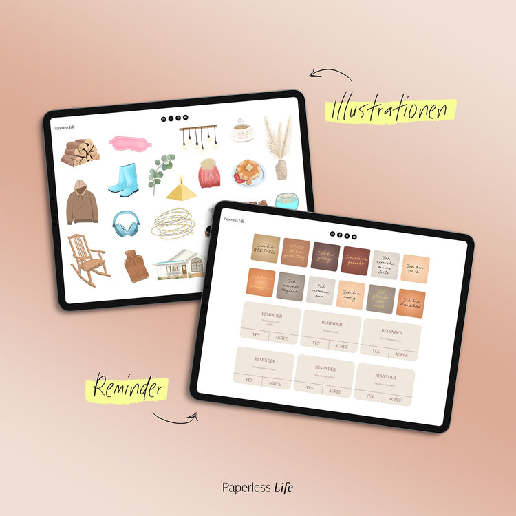 130+ Digitale Sticker | Self Care