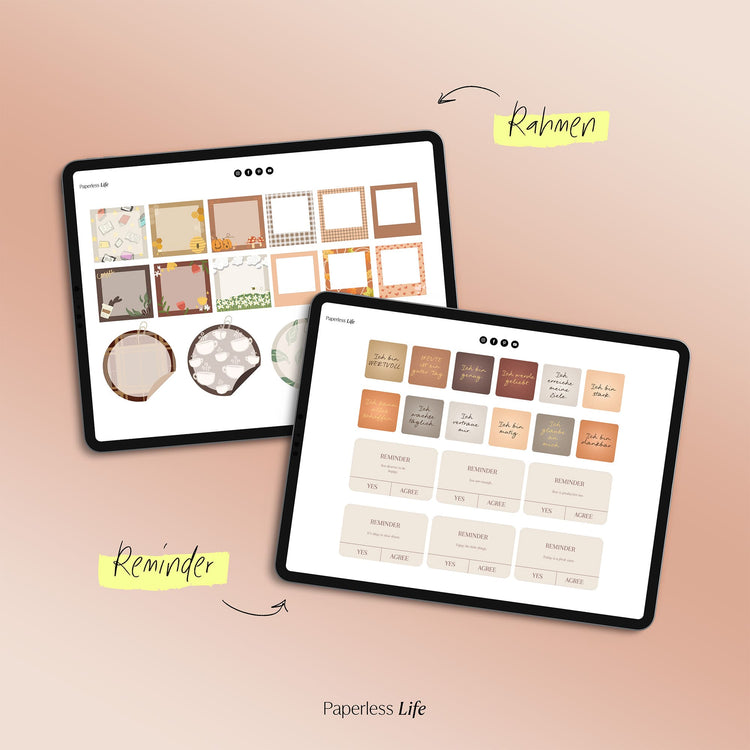 130+ Digitale Sticker | Self Care