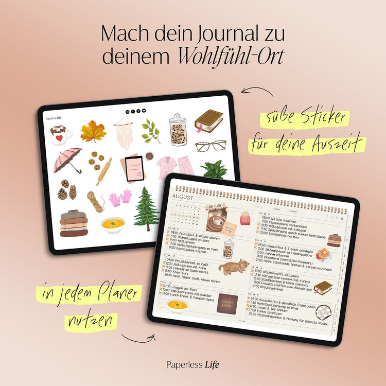 130+ Digitale Sticker | Self Care