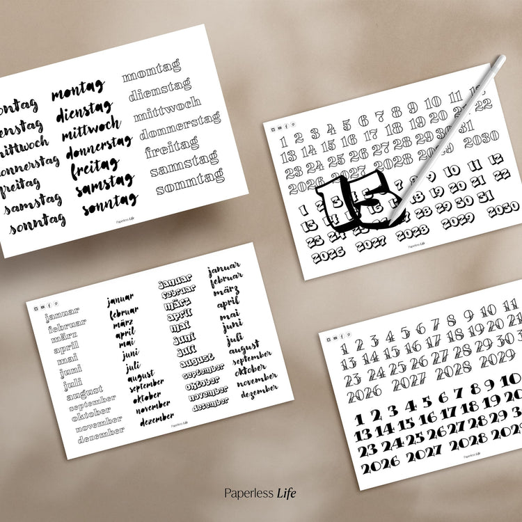 Digitale Sticker | Bullet Journal Sticker