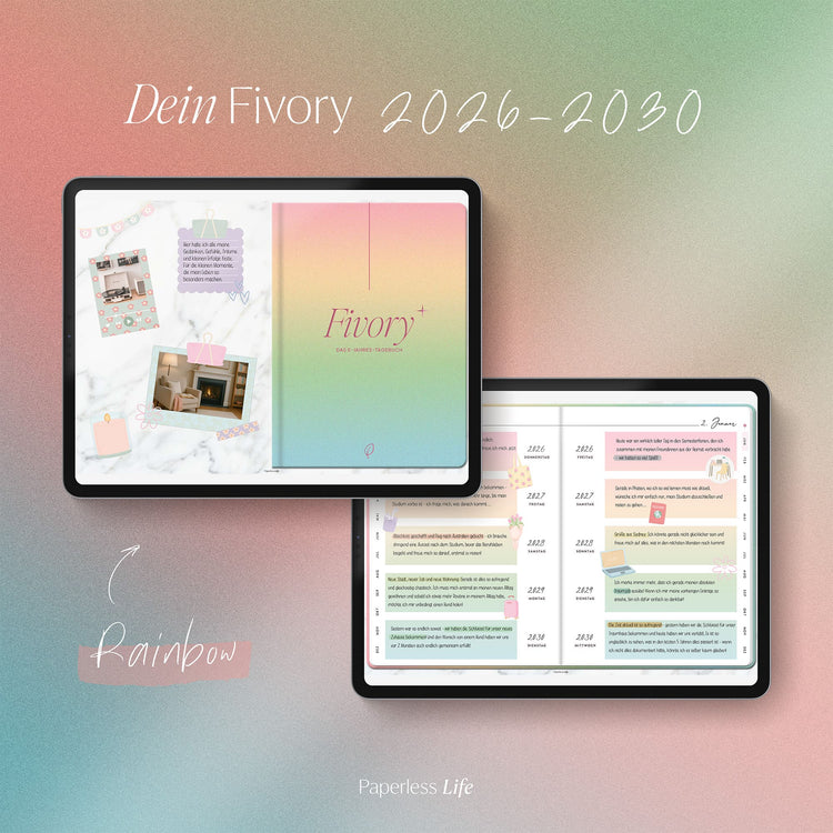 Fivory Bundle – Das 5-Jahres-Tagebuch | 2026-2030