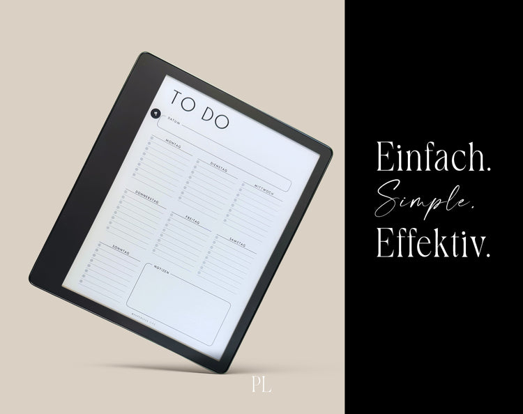 To-do list set with 23 templates for Kindle Scribe