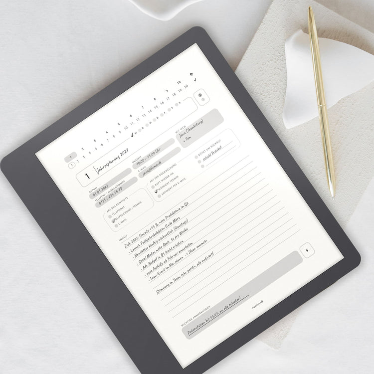 Gesprächsnotizenplaner für Kindle Scribe