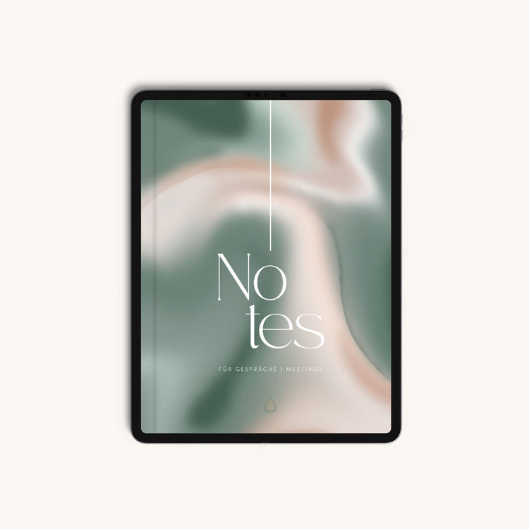 Digital meeting note planner