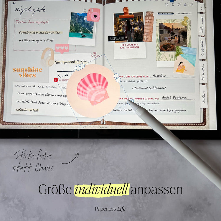 Sticker Reisen | Aus dem Reisetagebuch "Reiselog"