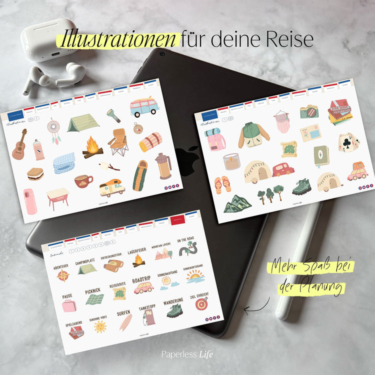 Sticker Camping | Aus dem Campingtagebuch "Camplog"