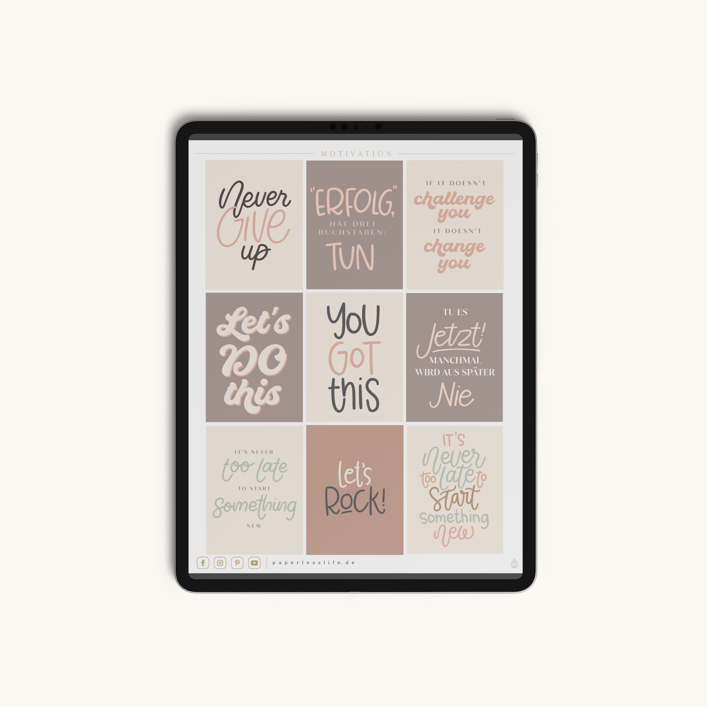 150 Digitale Sticker | Motivation & Motivationssprüche