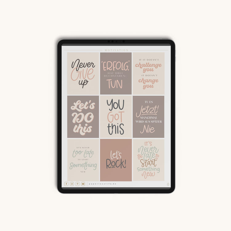 150 Digital Stickers | Motivation & Motivational Quotes