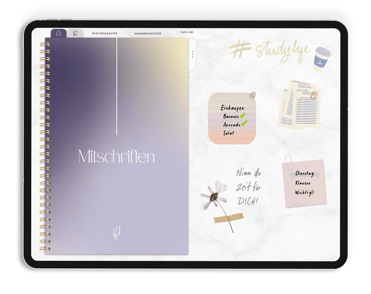 Digital transcript booklet for studies