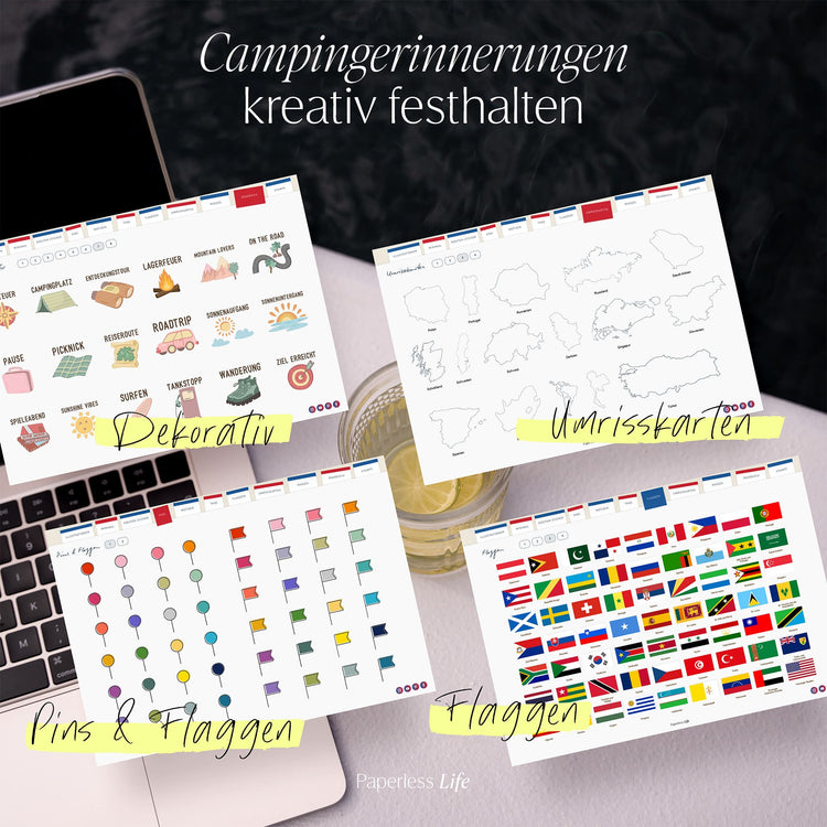 Sticker Camping | Aus dem Campingtagebuch "Camplog"