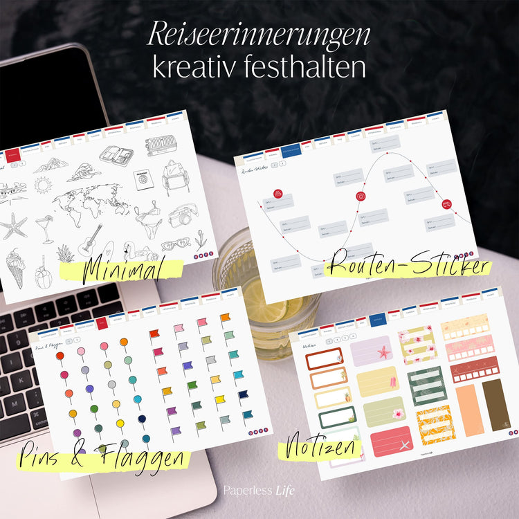 Sticker Reisen | Aus dem Reisetagebuch "Reiselog"