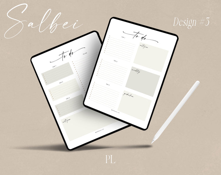 To-do-Listen Set mit 23 Vorlagen