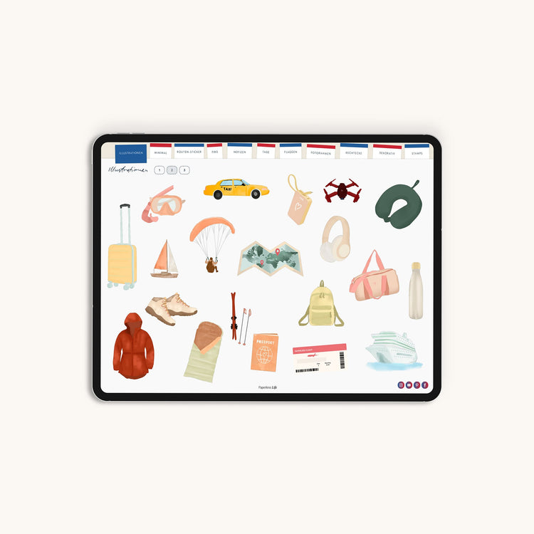 Sticker Reisen | Aus dem Reisetagebuch "Reiselog"