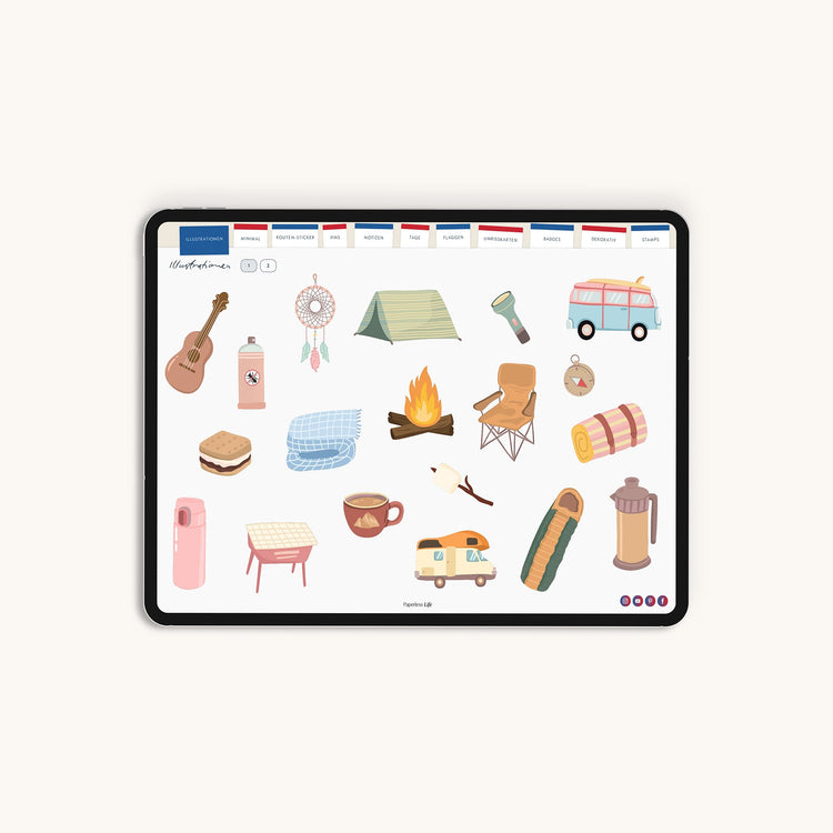 Sticker Camping | Aus dem Campingtagebuch "Camplog"