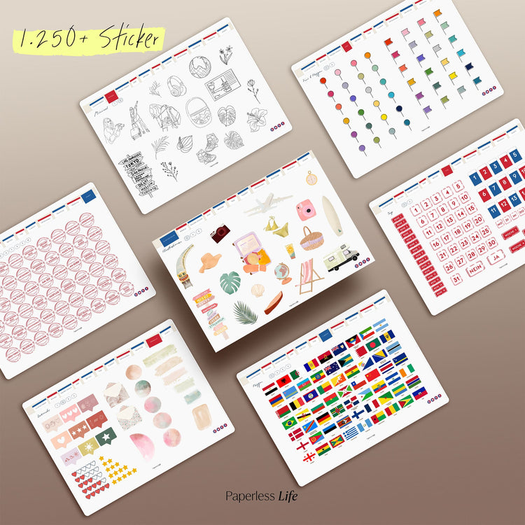 Sticker Reisen | Aus dem Reisetagebuch "Reiselog"