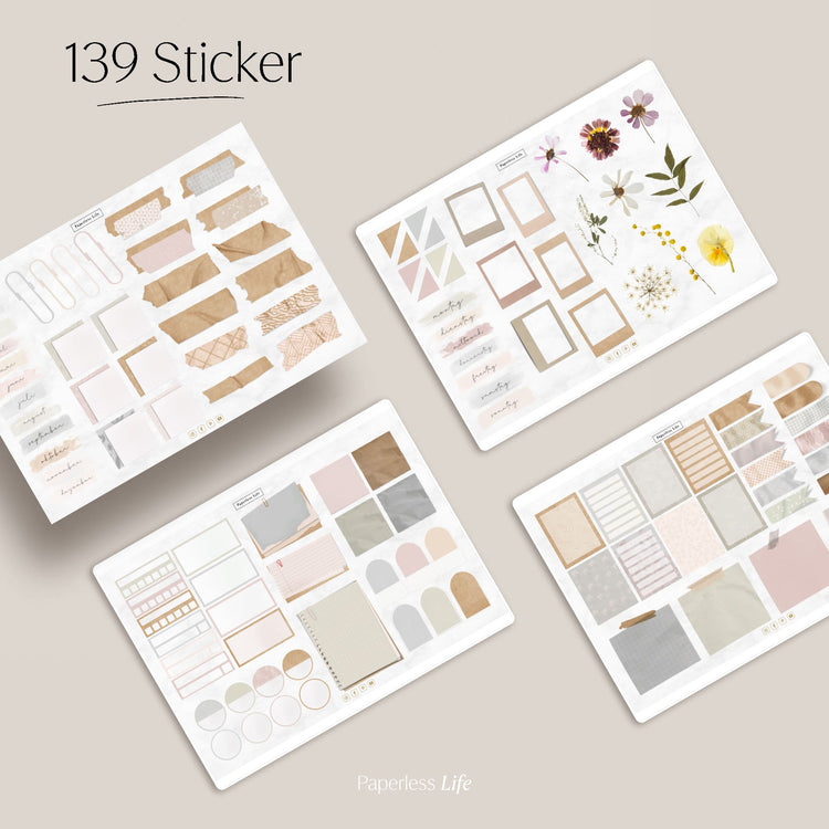 Digital Notebook "Finally Paperless" - 15 Tabs