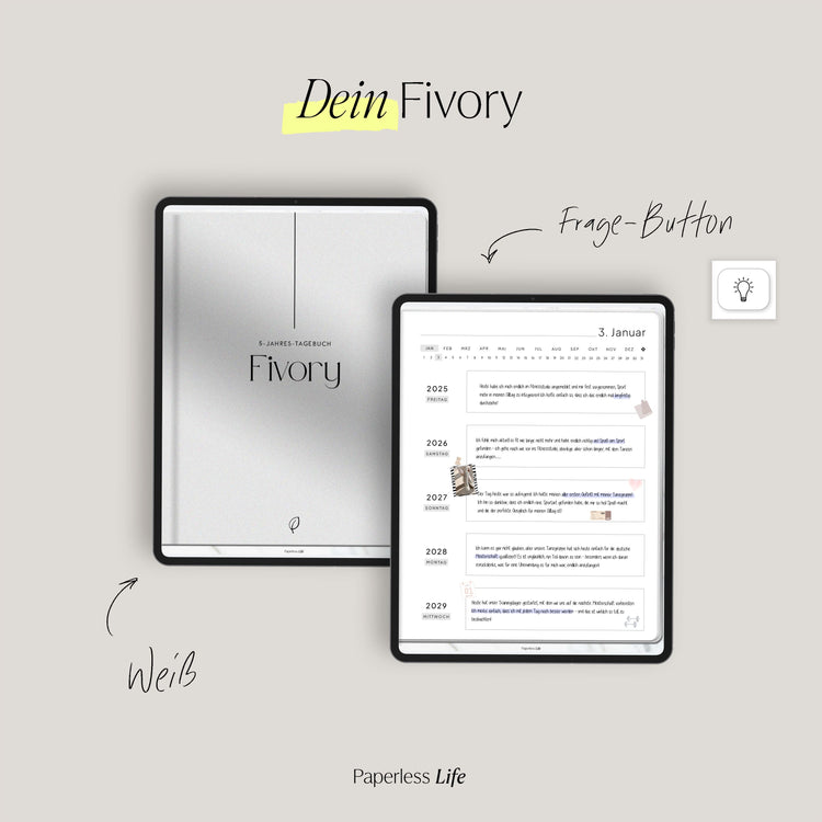 Fivory – Das 5-Jahres-Tagebuch