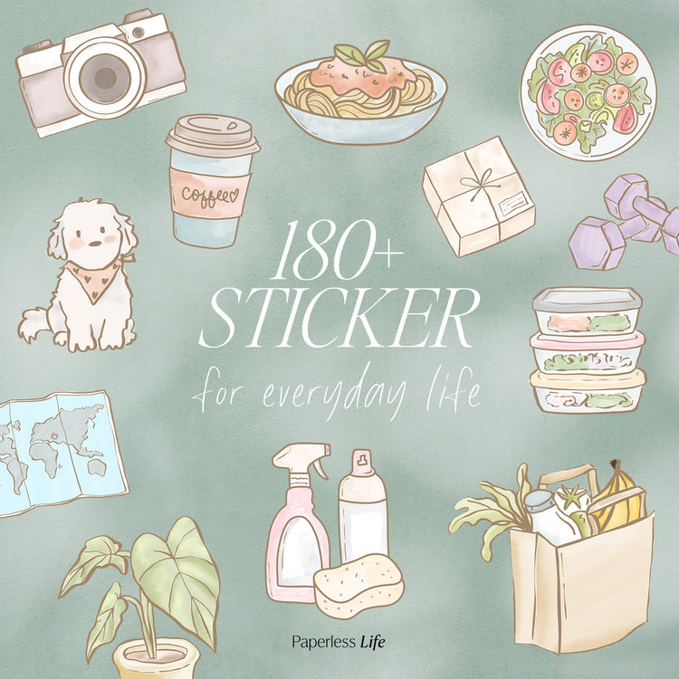 Digitale Sticker | Pastel Life Illustrations