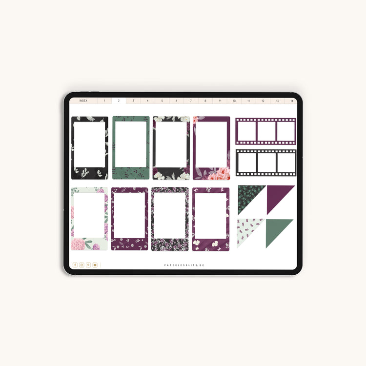 230 Digital Stickers | Earth & Wild Berry