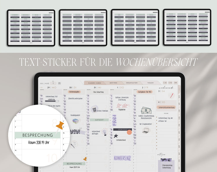 600+ Digital Stickers | From the current Teacher's Calendar 24/25