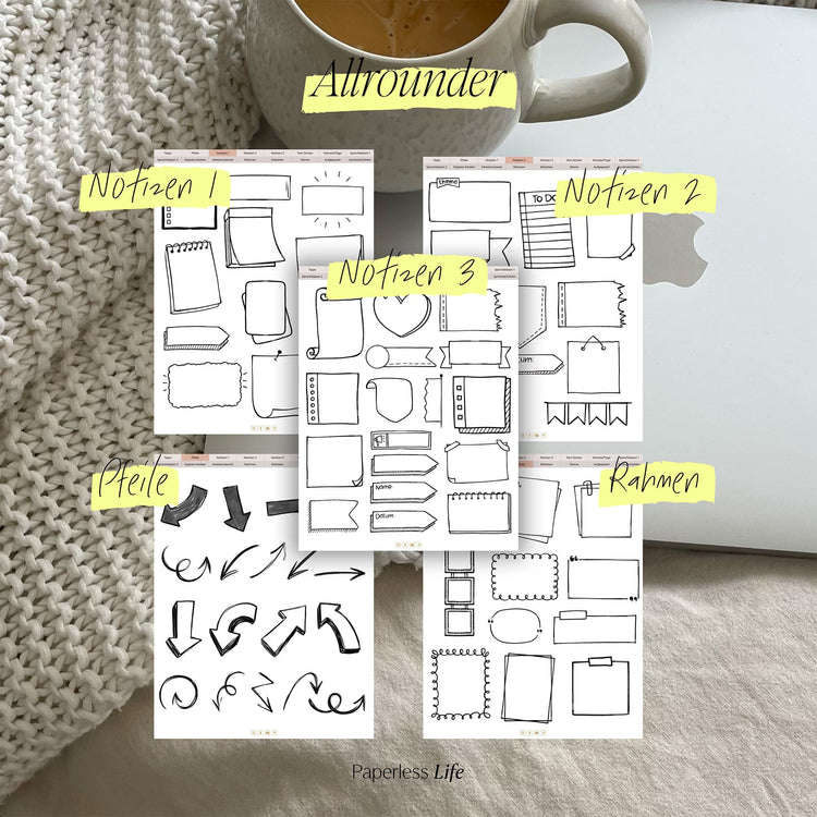 "The Worksheet Factory" - Digital stickers for designing your worksheets