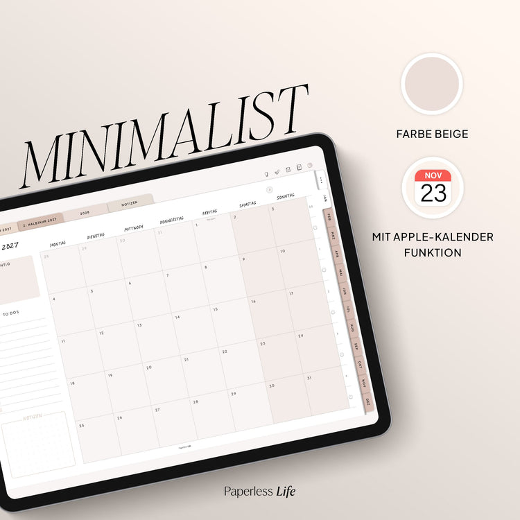 Digitaler Planer 2027 | Der Minimalist