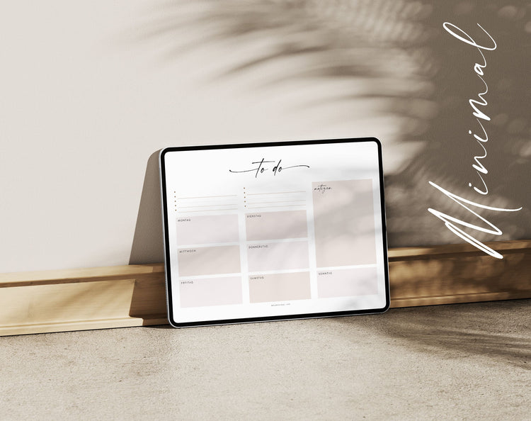 To-do-Listen Set mit 23 Vorlagen