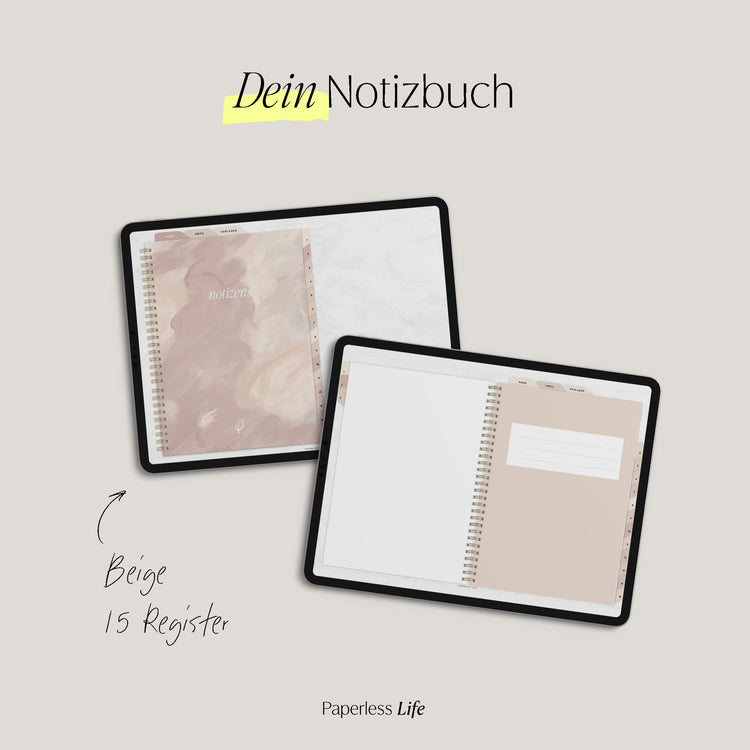 Digital Notebook "Finally Paperless" - 15 Tabs