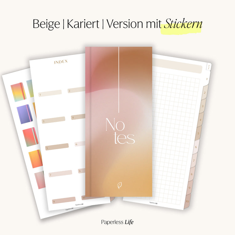 Digitales Notizbuch für den Split View | Optimiert für Goodnotes