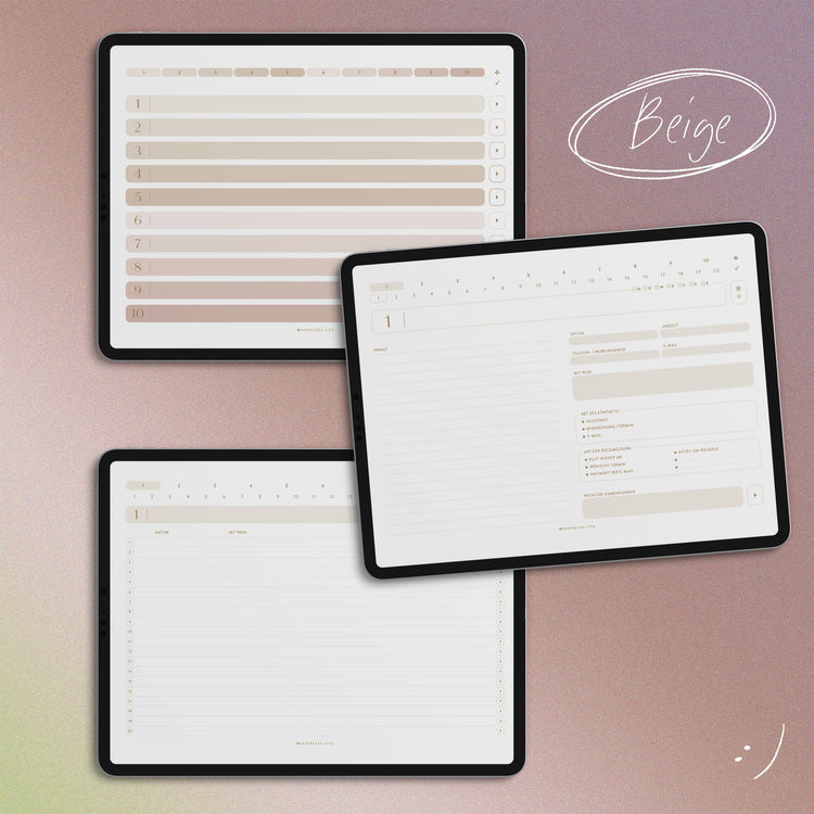 Digital meeting note planner