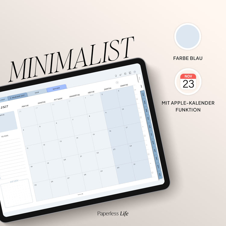 Digitaler Planer 2027 | Der Minimalist