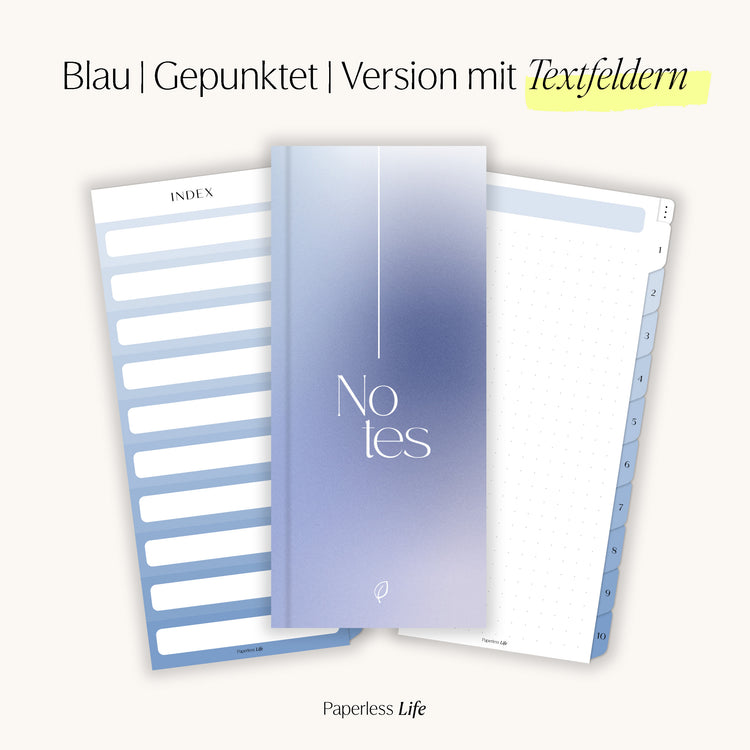 Digitales Notizbuch für den Split View | Optimiert für Goodnotes