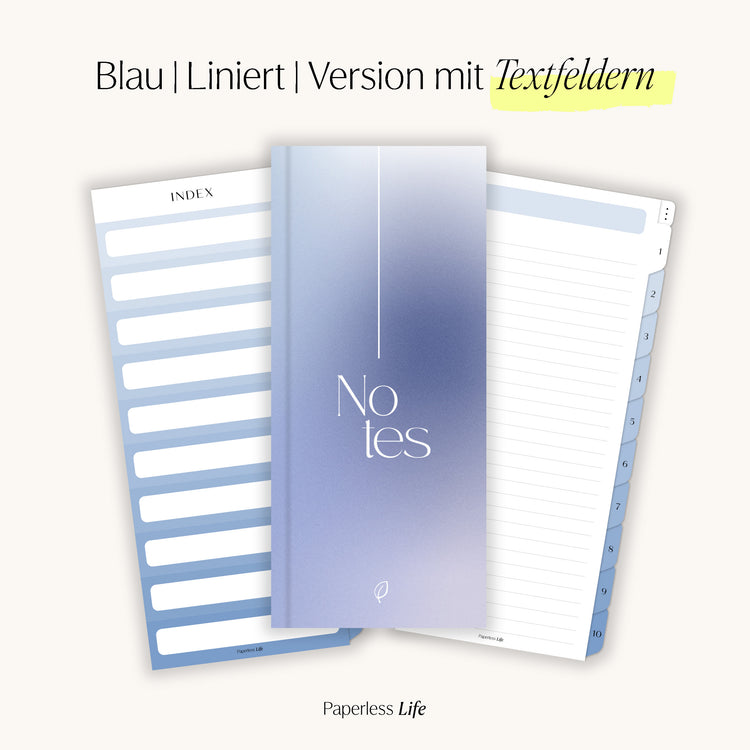Digitales Notizbuch für den Split View | Optimiert für Goodnotes