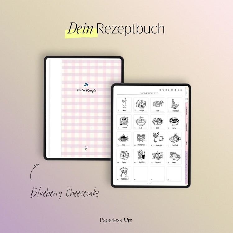 Digitales Chefkoch Bundle | Digitales Rezeptbuch + alle Sticker