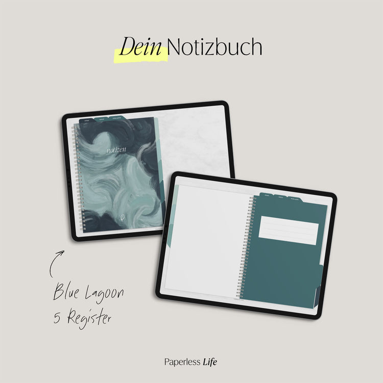 Digitales Notizbuch "Endlich Papierlos" - 5 Reiter