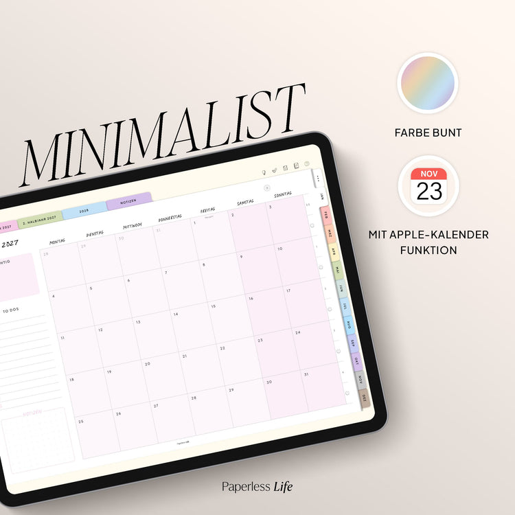 Digitaler Planer 2027 | Der Minimalist