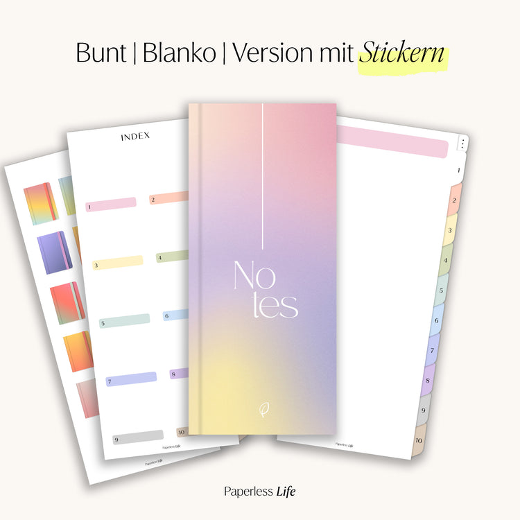 Digitales Notizbuch für den Split View | Optimiert für Goodnotes