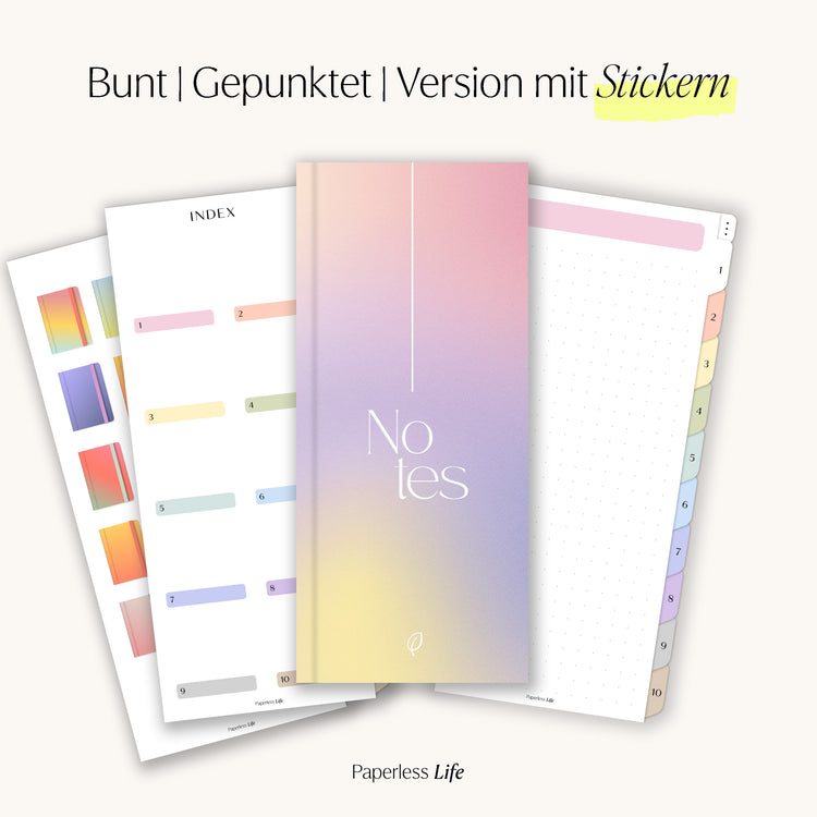 Digitales Notizbuch für den Split View | Optimiert für Goodnotes