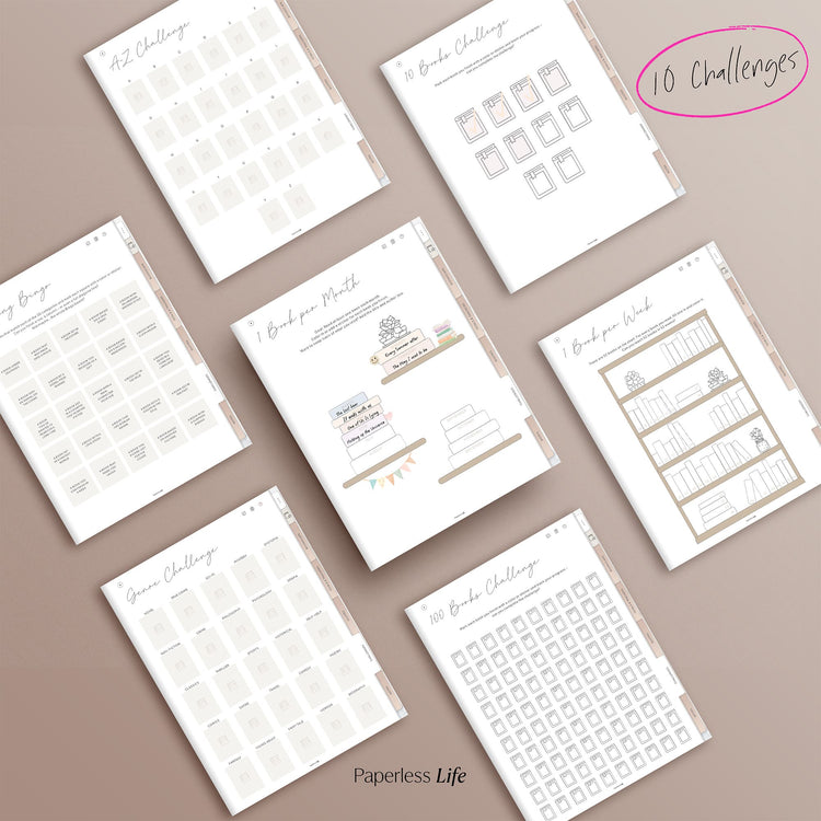 Digital Reading Journal | Goodnotes Book Tracker