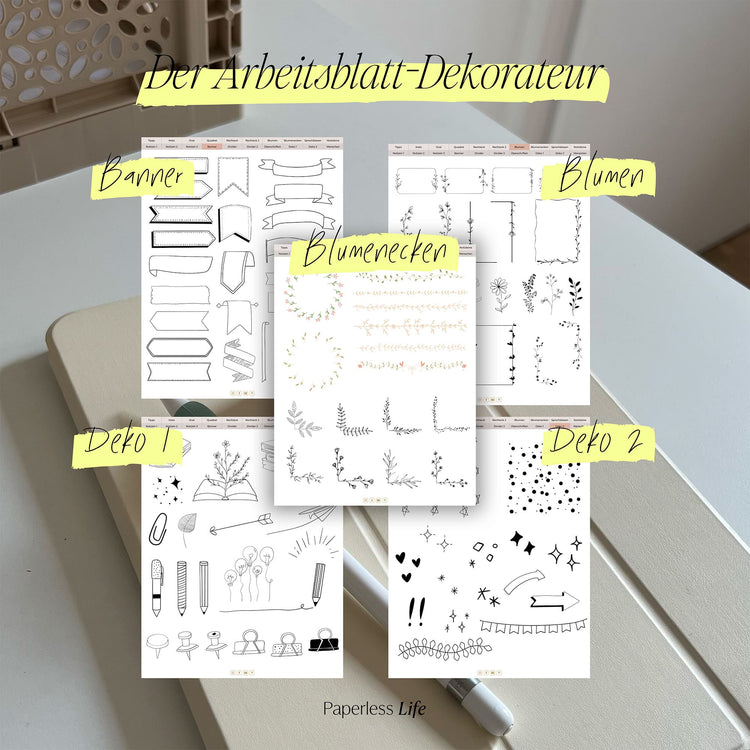 "The Worksheet Factory" - Digital stickers for designing your worksheets
