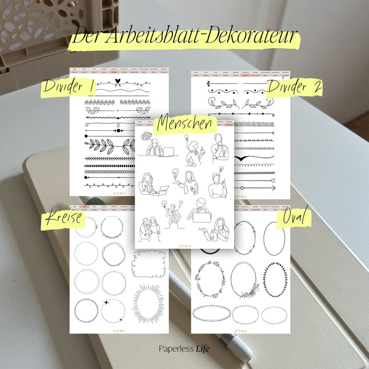 "The Worksheet Factory" - Digital stickers for designing your worksheets