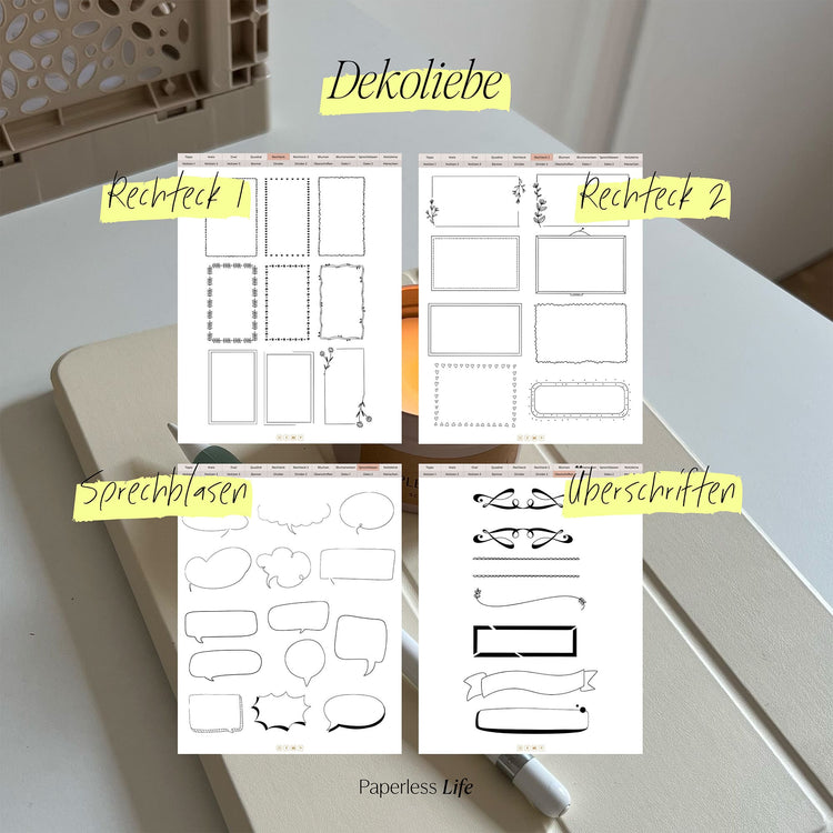 "The Worksheet Factory" - Digital stickers for designing your worksheets