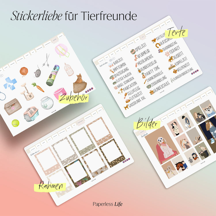 48 Digital Stickers | Dog "Paw Friends" 🐾