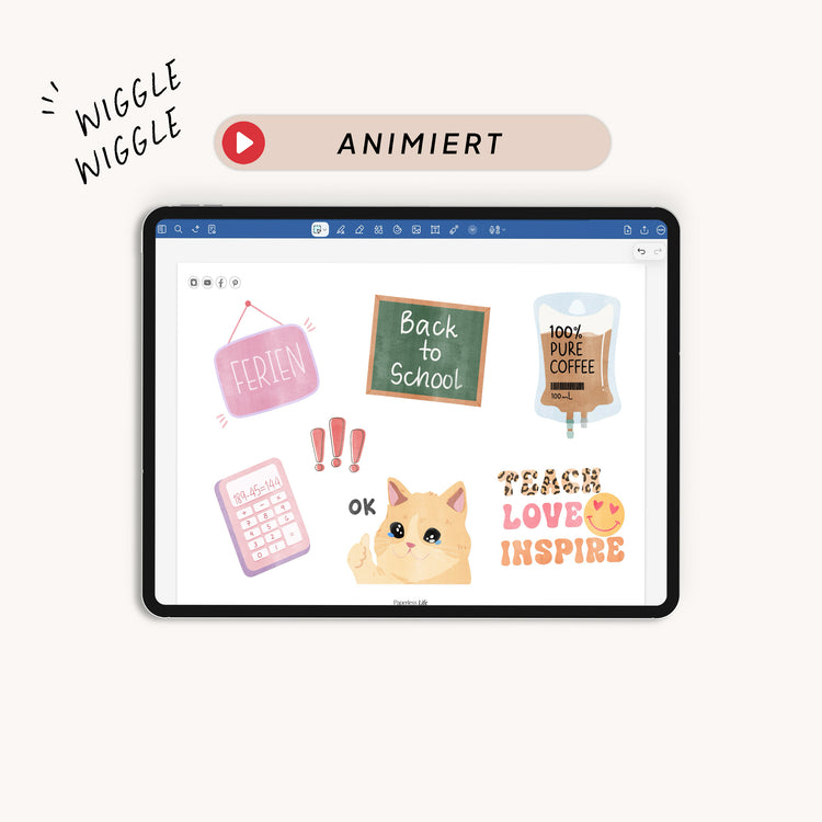 Animierte Lehrkraft-Sticker | Happy Lehrkraft