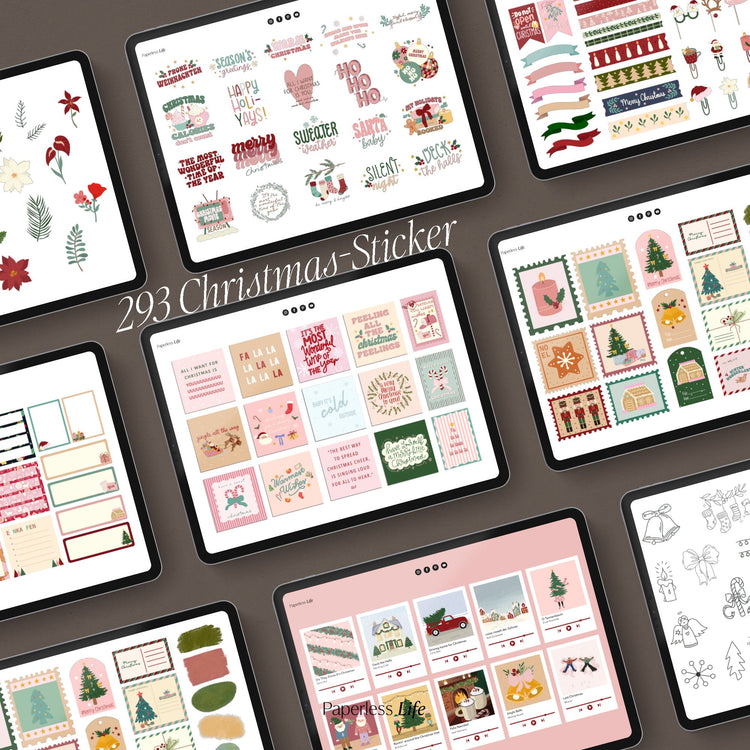 Digitale Sticker | Weihnachten "Merry Stickmas"